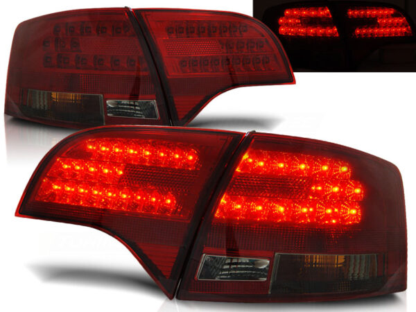 Baklykter Audi A4 B7 11.04-03.08 Avant LED Rød/Røykfarget – bilde 1 av 2