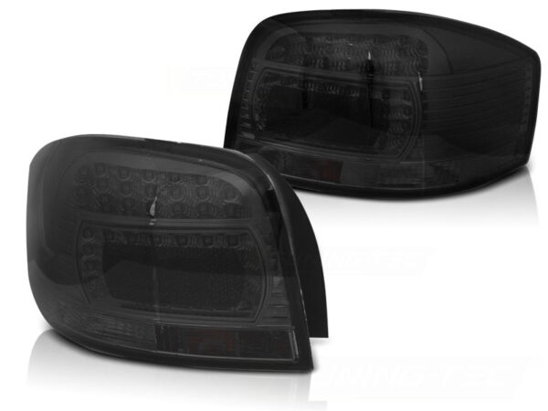 Baklykter Audi A3 05.03-08 Hatchback 3D LED Røykfarget – bilde 2 av 2