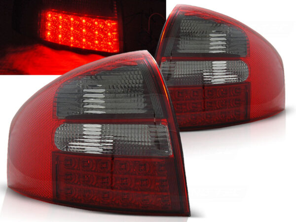 Baklykter Audi A6 05.97-05.04 Sedan LED Rød/Røykfarget – bilde 1 av 2