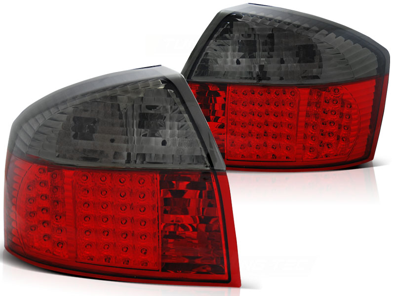 Baklykter Audi A4 10.00-10.04 Sedan LED Rød/Røykfarget - Bilde 2