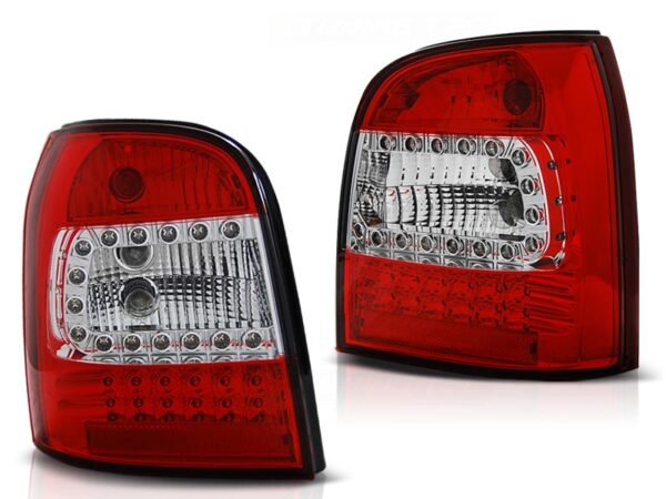 Baklykter Audi A4 94-01 Avant LED Rød/Hvit – bilde 2 av 2