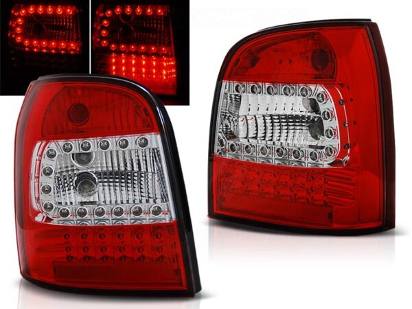 Baklykter Audi A4 94-01 Avant LED Rød/Hvit – bilde 1 av 2