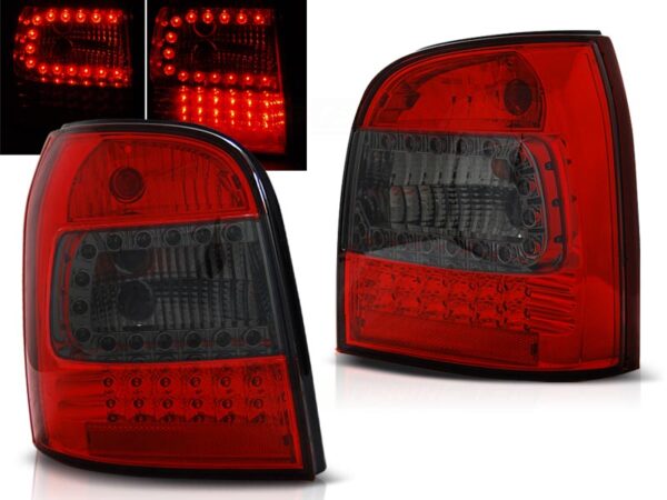 Baklykter Audi A4 94-01 Avant LED Rød/Røykfarget – bilde 1 av 2
