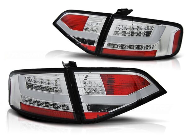 Baklykter Audi A4 B8 08-11 Sedan LED Bar Krom – for original LED – bilde 2 av 2