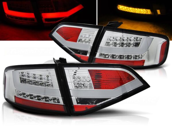 Baklykter Audi A4 B8 08-11 Sedan LED Bar Krom – for original LED – bilde 1 av 2