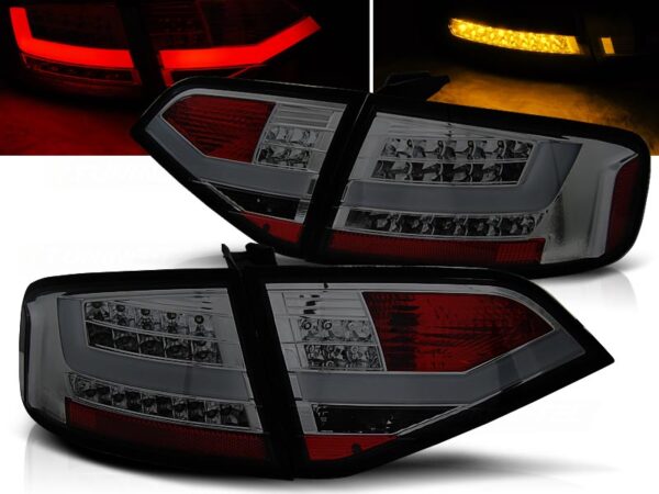 Baklykter Audi A4 B8 08-11 Sedan LED Bar Røykfarget – for original LED – bilde 1 av 2
