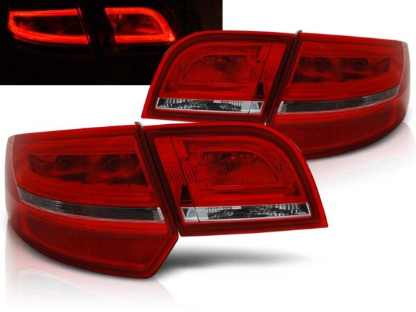 Baklykter Audi A3 8P 04-08 Sportback LED Rød/Hvit – bilde 1 av 2