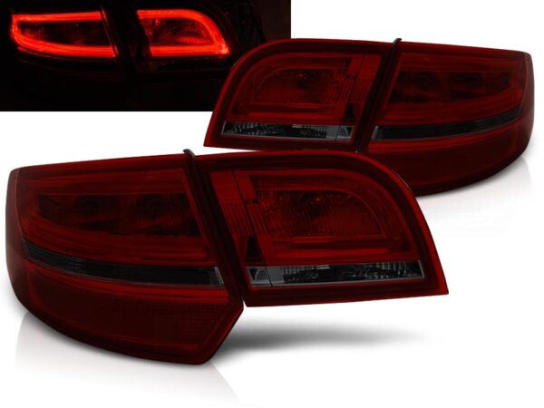 Baklykter Audi A3 8P 04-08 Sportback LED Rød/Røykfarget – bilde 1 av 2