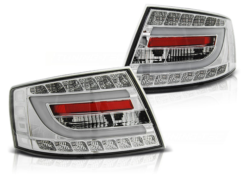 Baklykter Audi A6 C6 Sedan 04.04-08 7pin Led Chrome