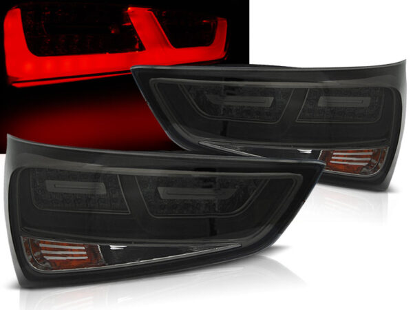 Baklykter Audi A1 2010-12.2014 LED Bar Røykfarget – for original pæretype – bilde 1 av 2