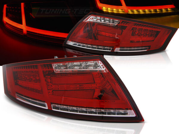 Baklykter WHIE Audi TT 04.06-02.14 LED Bar SEQ Rød – bilde 1 av 2