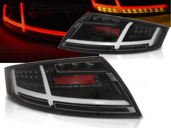 Baklykter Audi TT 04.06-02.14 LED Bar SEQ Svart – bilde 1 av 2