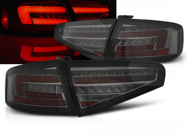 Baklykter Audi A4 B8 12-15 Sedan OEM LED Bar SEQ Røykfarget – for original LED – bilde 1 av 2