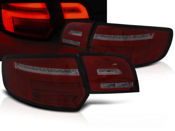 Baklykter Audi A3 8P 5D 08-12 5D Sportback LED Bar SEQ Rød/Røykfarget – bilde 1 av 2