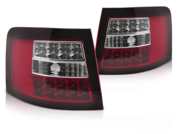 Baklykter Audi A6 05.97-05.04 Avant LED Rød/Hvit – bilde 2 av 2