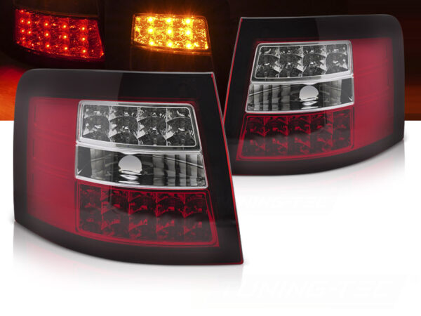 Baklykter Audi A6 05.97-05.04 Avant LED Rød/Hvit – bilde 1 av 2