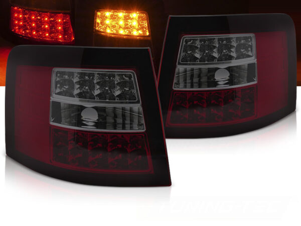 Baklykter Audi A6 05.97-05.04 Avant LED Rød/Røykfarget – bilde 1 av 2