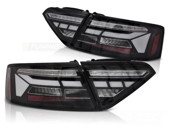 Baklykter Audi A5 11-16 Coupé, Cabrio, Sportback LED Bar SEQ Svart – for original LED – bilde 2 av 2