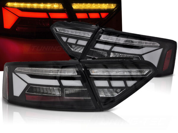 Baklykter Audi A5 11-16 Coupé, Cabrio, Sportback LED Bar SEQ Svart – for original LED – bilde 1 av 2