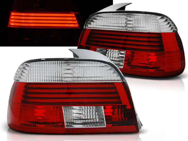 Baklykter BMW E39 00-03 Sedan LED Rød/Hvit – bilde 1 av 2