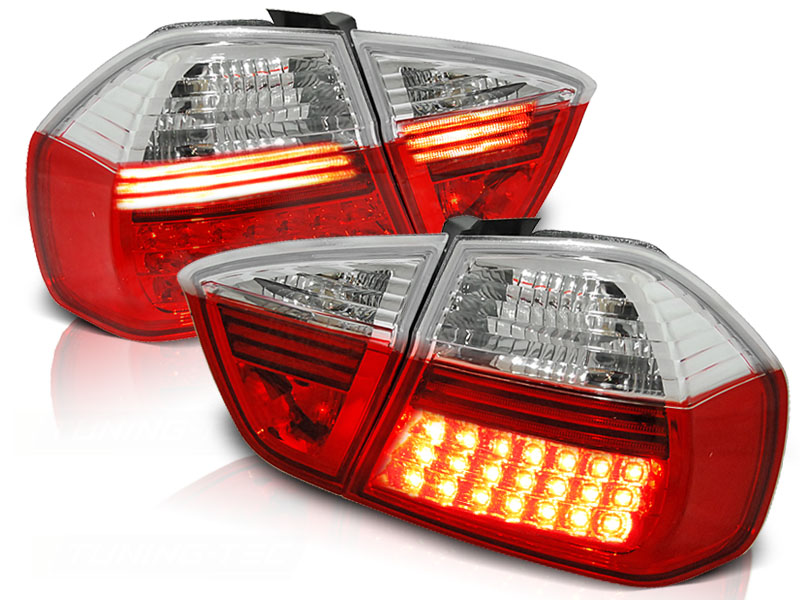Baklykter Bmw E90 03.05-08.08 Led Red White - Bilde 2