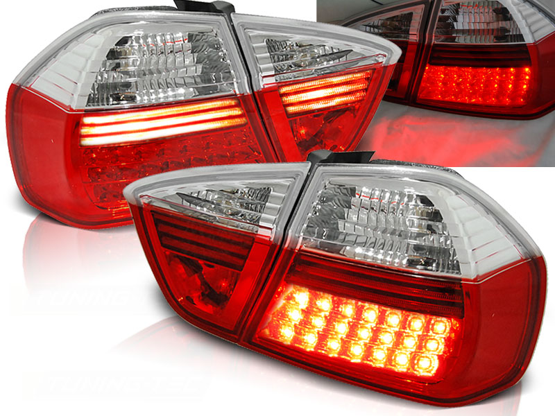 Baklykter Bmw E90 03.05-08.08 Led Red White