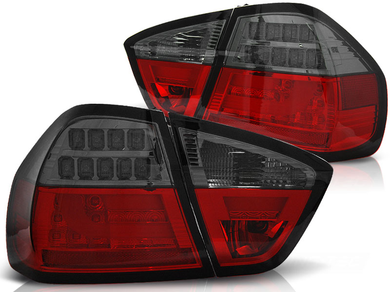Baklykter Bmw E90 03.05-08.08 Led Bar Red Smoke - Bilde 2