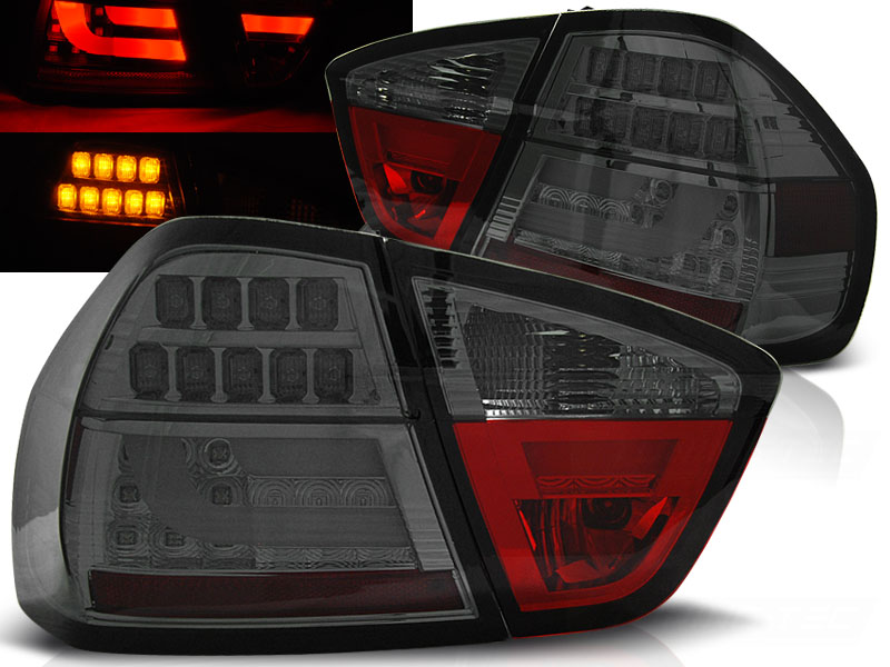 Baklykter Bmw E90 03.05-08.08 Led Bar Smoke