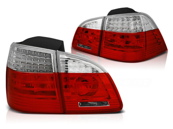 Baklykter BMW E61 04-07 Touring LED Rød/Hvit – bilde 2 av 2
