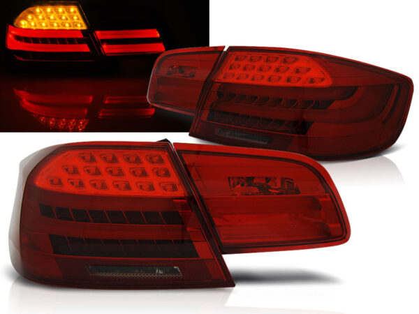 Baklykter BMW E92 06-10 Coupé LED Bar Rød/Røykfarget – bilde 1 av 2