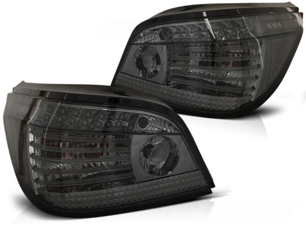 Baklykter BMW E60 LCI 03.07-12.09 Sedan LED SEQ Røykfarget – bilde 2 av 2