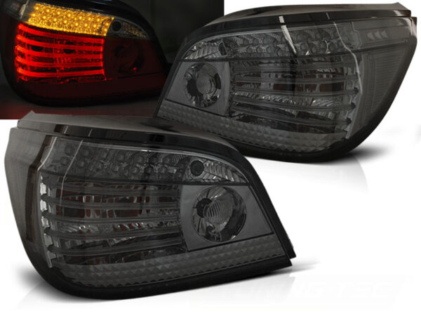 Baklykter BMW E60 LCI 03.07-12.09 Sedan LED SEQ Røykfarget – bilde 1 av 2