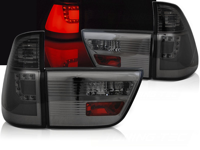 Baklykter Bmw X5 E53 09.99-10.03 Led Bar Smoke