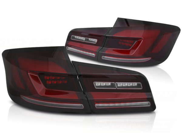 Baklykter BMW F10 10-16 Sedan F10 LED Bar SEQ Rød/Røykfarget – bilde 2 av 2
