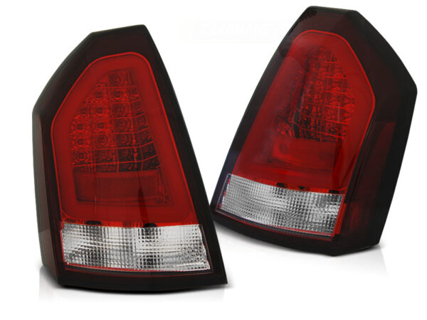 Baklykter Chrysler 300C 05-08 Sedan LED Bar Rød/Hvit – bilde 2 av 2