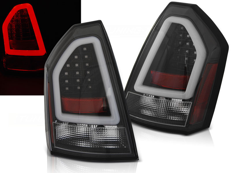 Baklykter Chrysler 300c 05-08 Black Led Bar