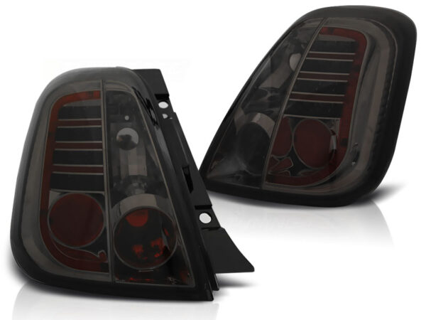 Baklykter Fiat 500 07-15 Hatchback, Cabrio LED Røykfarget – bilde 2 av 2