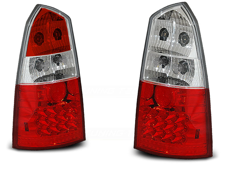 Baklykter Ford Focus MK1 10.98-10.04 Kombi Red White Led - Bilde 2