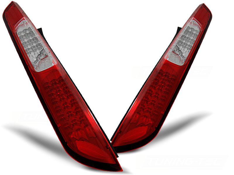 Baklykter Ford Focus MK2 09.04-08 HB Red White Led - Bilde 2