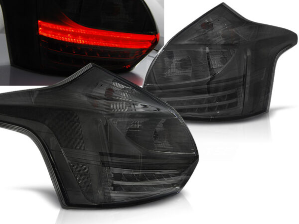 Baklykter Ford Focus 3 11- 10.14 Hatchback LED Røykfarget – bilde 1 av 2