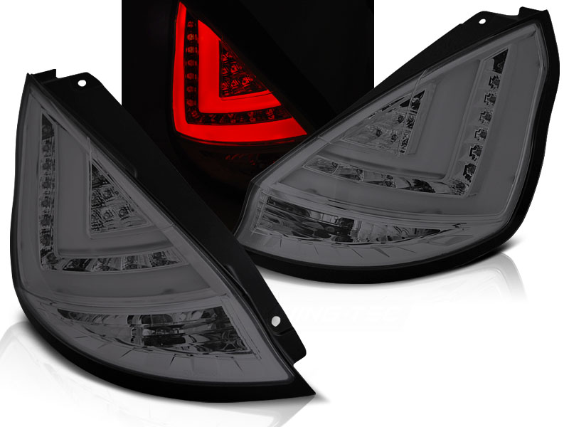 Baklykter Ford Fiesta MK7 12-16 HB Smoke Led Bar