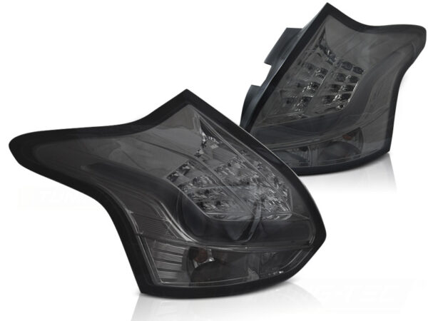 Baklykter Ford Focus 3 11-10.14 Hatchback LED Bar Røykfarget – bilde 2 av 2