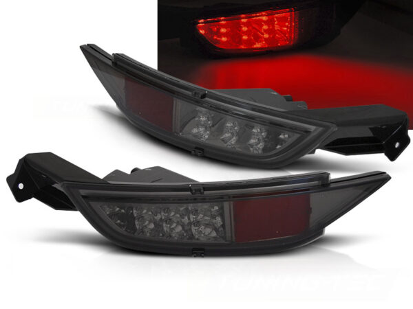 Bakre tåkelys Ford Fiesta MK7 08-16 Hatchback LED Røykfarget – bilde 1 av 2