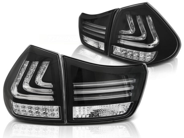 Baklykter Lexus RX 330/350 03-08 LED Bar Svart – bilde 2 av 2
