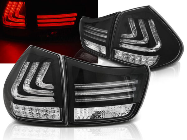 Baklykter Lexus RX 330/350 03-08 LED Bar Svart – bilde 1 av 2