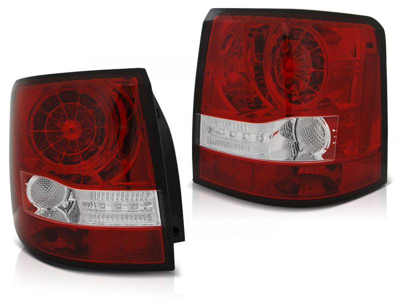 Baklykter Land Rover Range Rover Sport 05-09 Red White Led - Bilde 2