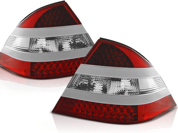 Baklykter Mercedes W220 S-Class 09.98-05.05 LED Rød/Hvit – bilde 2 av 2