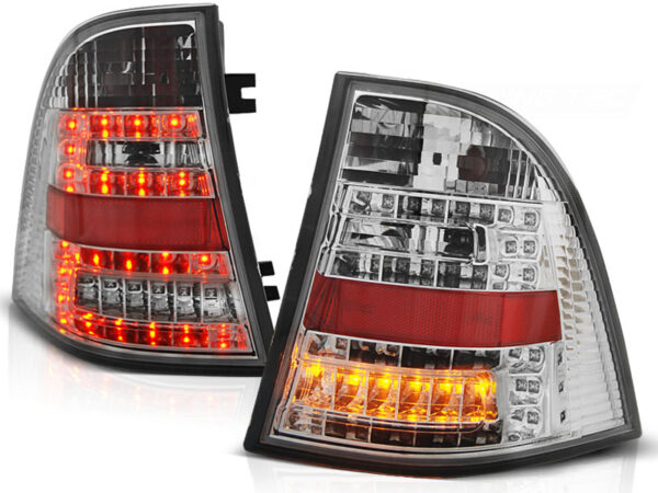 Baklykter Mercedes W163 ML M-Class 03.98-05 LED Krom