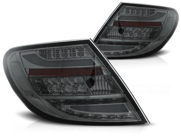Baklykter Mercedes C-Class W204 Sedan 07-10 LED Bar Røykfarget – bilde 2 av 2