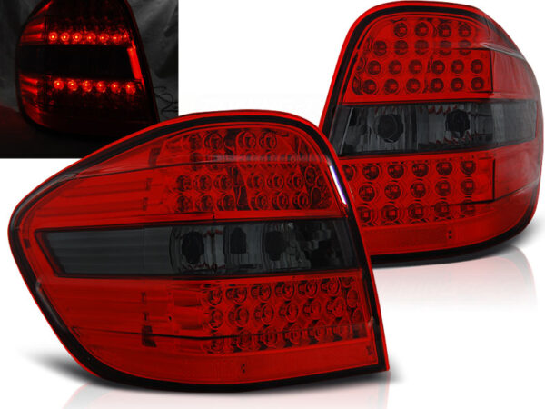 Baklykter Mercedes M-Class W164 05-08 LED Rød/Røykfarget – bilde 1 av 2